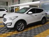 Bán xe Hyundai Santa Fe 2.4AT 4WD năm sản xuất 2015, màu trắng, giá chỉ 846 triệu