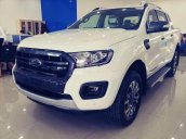 Bán Ford Ranger Wildtrak Bi Turbo đời 2019, màu trắng, nhập khẩu, khuyến mãi 60tr