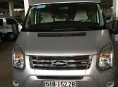 Bán xe cũ Ford Transit Luxury đời 2015, màu bạc