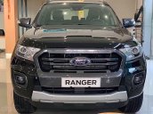 Cần bán xe Ford Ranger Wildtrak 2.0L 4x4 AT năm sản xuất 2019, màu đen, nhập khẩu nguyên chiếc