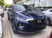 Bán Hyundai Santa Fe Premium 2019, màu xanh lam, máy dầu