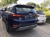 Bán Hyundai Santa Fe Premium 2019, màu xanh lam, máy dầu