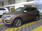 Bán Hyundai Santa Fe 2.2AT 4WD đời 2017, màu nâu