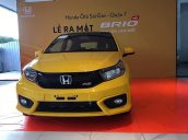 Bán Honda Brio RS năm sản xuất 2019, màu vàng, xe nhập, giá 448tr