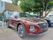 Hyundai Santa Fe dầu cao cấp màu đỏ bán giá niêm yết, giao xe toàn quốc, thủ tục đơn giản