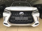 Lexus LX570 Autobiography MBS 4 ghế massage màu trắng, nội thất nâu da bò, model 2020 mới nhất