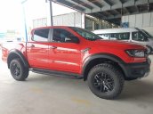 Ford Ranger Raptor 2019 ->20, màu đỏ, cam kết giao trong tháng 10, mua xe tiền mặt 2 ngày giao xe