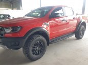 Ford Ranger Raptor 2019 ->20, màu đỏ, cam kết giao trong tháng 10, mua xe tiền mặt 2 ngày giao xe