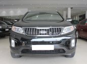 Bán xe Kia Sorento DATH 2.2AT SX 2017, máy dầu, màu đen, xe đẹp, giá TL