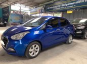 Bán Hyundai Grand i10 đời 2017, Sedan, bản đủ, tự động, màu xanh lam, biển Sài Gòn giá cạnh tranh