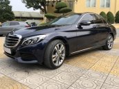 Xe chính chủ bán Mercedes C250 Exclusive model 2018, màu xanh Cavansite, nội thất kem