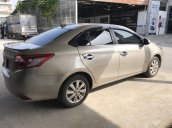 Bán Toyota Vios E 1.5MT màu vàng cát, số sàn, sản xuất 2017, một chủ