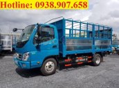 Bán xe tải Thaco Ollin 350 Euro 4, thùng dài 4m3, tải trọng 2T2