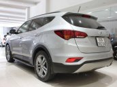 Bán xe Hyundai Santa Fe đời 2017, màu bạc, giá tốt