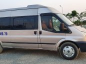 Ford Transit 16 chỗ đời 2009 màu bạc, xe 16 chỗ giá rẻ Hải Phòng