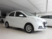 Bán Hyundai i10 Sedan 1.2 số sàn 2018, màu trắng lướt nhẹ 2 vạn