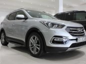 Bán xe Hyundai Santa Fe năm sản xuất 2017, màu bạc, giá tốt