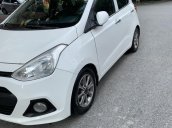 Cần bán gấp xe Hyundai Grand i10 2014, màu trắng, gia đình đi giữ gìn cẩn thận, xe nguyên bản, LH: 0768227727