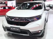 Nhận giao xe tận nhà miễn phí, Honda CR V L năm sản xuất 2019, màu trắng, nhập khẩu Thái Lan