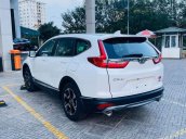 Nhận giao xe tận nhà miễn phí, Honda CR V L năm sản xuất 2019, màu trắng, nhập khẩu Thái Lan