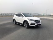 Bán ô tô Hyundai Santa Fe 2.4 2016, bản full màu trắng, biển Hà Nội