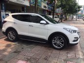 Bán Hyundai Santa Fe 2.2 đời 2017, màu trắng xe gia đình