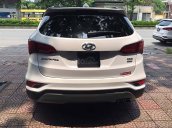 Bán Hyundai Santa Fe 2.2 đời 2017, màu trắng xe gia đình