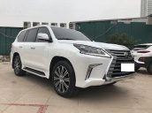 Cam kết xe siêu mới 99,999% Lexus LX570 xuất Mỹ màu trắng, nội thất nâu đỏ, xe sản xuất 2018, đăng ký cuối 2018