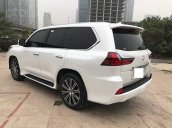 Cam kết xe siêu mới 99,999% Lexus LX570 xuất Mỹ màu trắng, nội thất nâu đỏ, xe sản xuất 2018, đăng ký cuối 2018