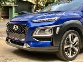 Bán Hyundai Kona Turbo 1.6 AT tự động đời 2018, màu xanh lam, 718tr