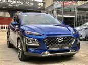 Bán Hyundai Kona Turbo 1.6 AT tự động đời 2018, màu xanh lam, 718tr