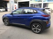 Bán Hyundai Kona 1.6Turbo màu xanh Tiger, số tự động sản xuất 2018, biển Bình Dương, đi 2000km