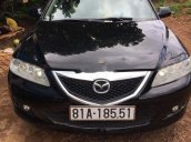 Cần bán lại xe Mazda 6 2.0LMT đời 2003, màu đen số sàn