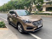 Bán xe Hyundai Santa Fe 2.2AT 4WD đời 2018, màu nâu