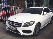 Bán xe Mercedes C300 AMG đời 2017, màu trắng nội thất đỏ