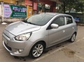 Xe Mitsubishi Mirage đời 2013, màu bạc xe gia đình giá chỉ 250 triệu đồng