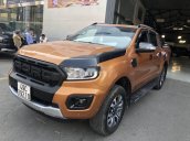 Cần bán gấp Ford Ranger đời 2018, màu ghi vàng 