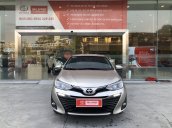 Cần bán Toyota Vios 1.5G CVT, màu nâu vàng 2019 chính hãng