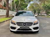 MBA Auto - Bán xe Mercedes C300 AMG màu trắng/đen 2018 giá tốt - trả trước 600 triệu nhận xe