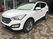 Hyundai Santafe CRDi, 2.2L 4 WD, sx 2015, máy dầu, màu trắng