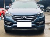 Cần bán gấp Hyundai Santa Fe đời 2017, màu xanh lam