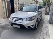 Bán Hyundai Santa Fe SLX 2010 màu bạc, tự động dầu full túi khí