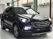 Cần bán lại xe Hyundai Santa Fe 2.4 AT 4WD đời 2017, màu đen còn mới