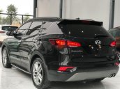 Cần bán lại xe Hyundai Santa Fe 2.4 AT 4WD đời 2017, màu đen còn mới