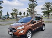 Cần bán Ford EcoSport 1.0L sản xuất năm 2018, màu nâu, xe cũ, biển Sài Gòn