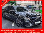 Bán xe Mercedes E300 AMG màu đen nhập khẩu 2016, - trả trước 800 triệu nhận xe