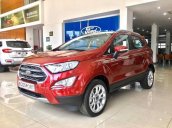 Bán xe Ford EcoSport 2020, màu đỏ, chương trình quà tặng hấp dẫn