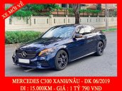 Master Auto - bán xe Mercedes C300 AMG xanh 2019 - trả trước 680 triệu nhận xe