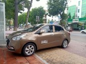 Hyundai i10 sedan sản xuất 2017 đăng ký 2018 màu nâu đồng, giá 310 triệu