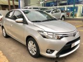 Cần bán Toyota Vios 1.5E CVT sản xuất năm 2017, màu bạc còn mới